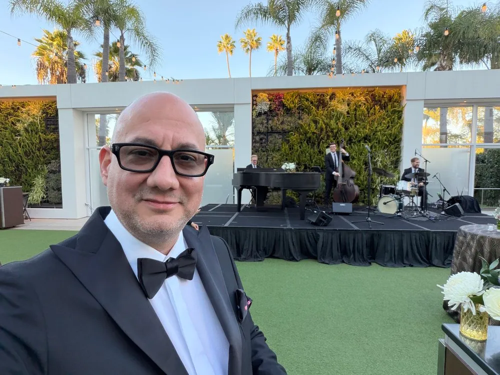 Casual portrait of Luis Giraldo at the Beverly Hilton